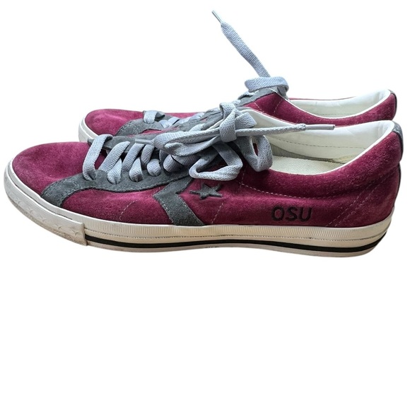 Converse Unisex One Star sneakers - Burgundy/Gray - Size -W (11.5) M (10) - Picture 8 of 8